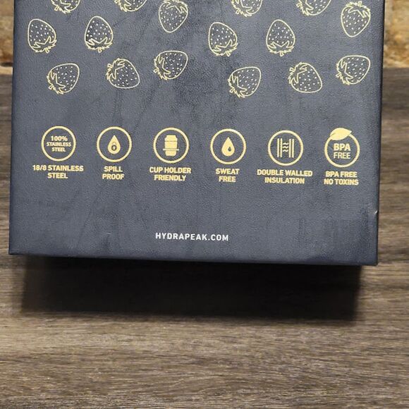 Strawberry Strawberries Hydrapeak Rhinestone Tumbler Sparkle Cup - Picture 5 of 7